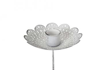 Kerzenhalter zum Stecken weiß